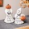 7.75" "Happy Halloween" & "Trick or Treat" Ghost Decorations Set